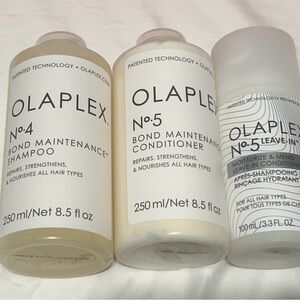 OLAPLEX No.4 shampoo, No.5 conditioner, No.5 leave-in Hair Care Trio NEW